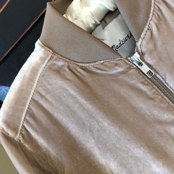 Madewell Velvet Bomber Jacket - Picture 7 of 7